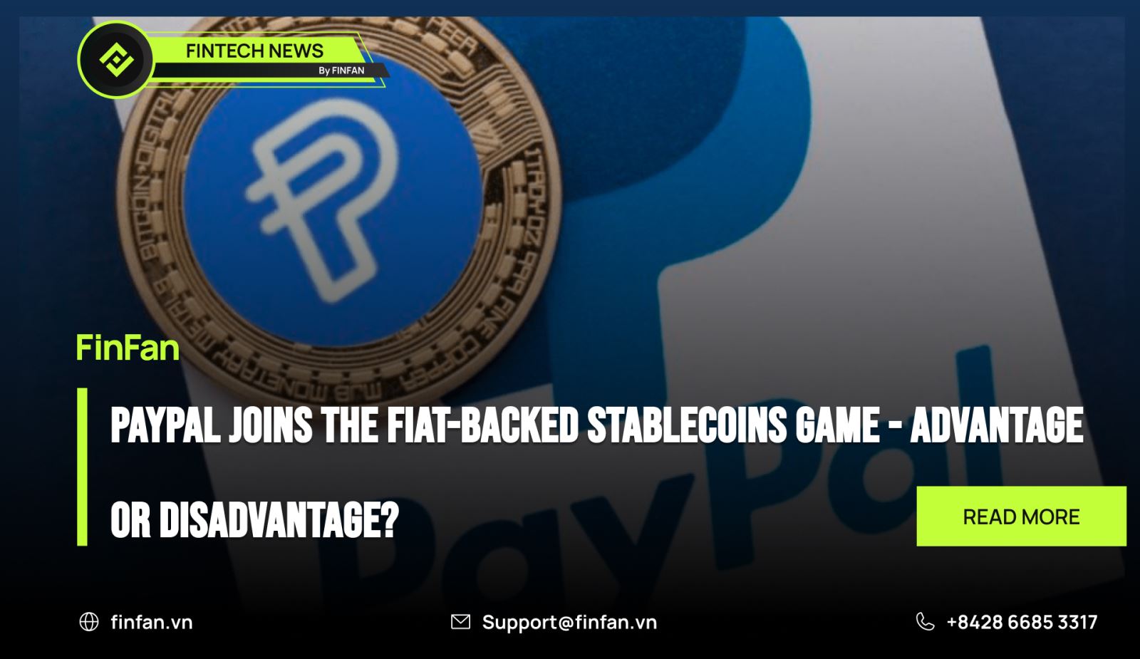 PayPal joins the fiat-backed stablecoins game  - Advantage or disadvantage?