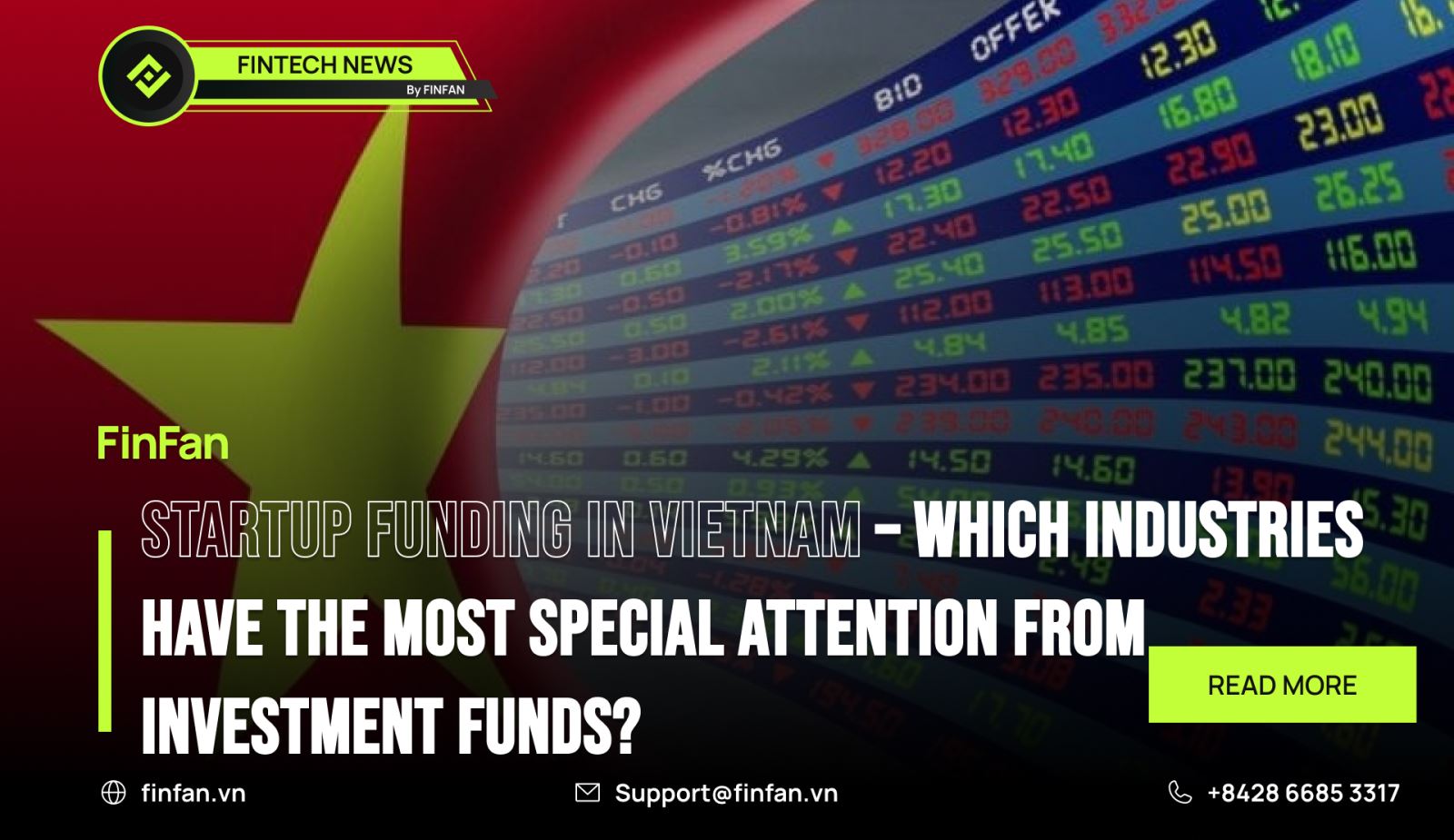 Startup funding in Vietnam – which industries have the most special attention from investment funds